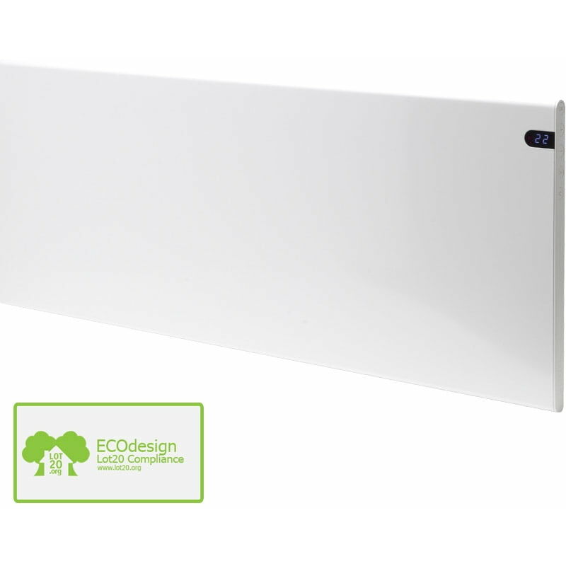 ADAX Neo Slimline Electric Panel Heater, Wall Mounted Radiator with  Thermostat and Timer, 400W-Lava Grey