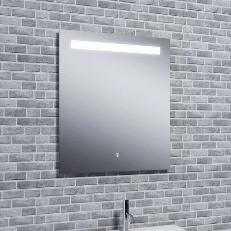Reflections Islay, Modern Illuminated Bathroom LED Mirror / Touch Sensor and Demister