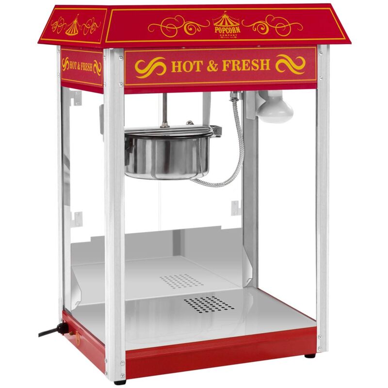 Jago® Macchina per Popcorn - Stile Retro, 60L/h, 200g/10min, con