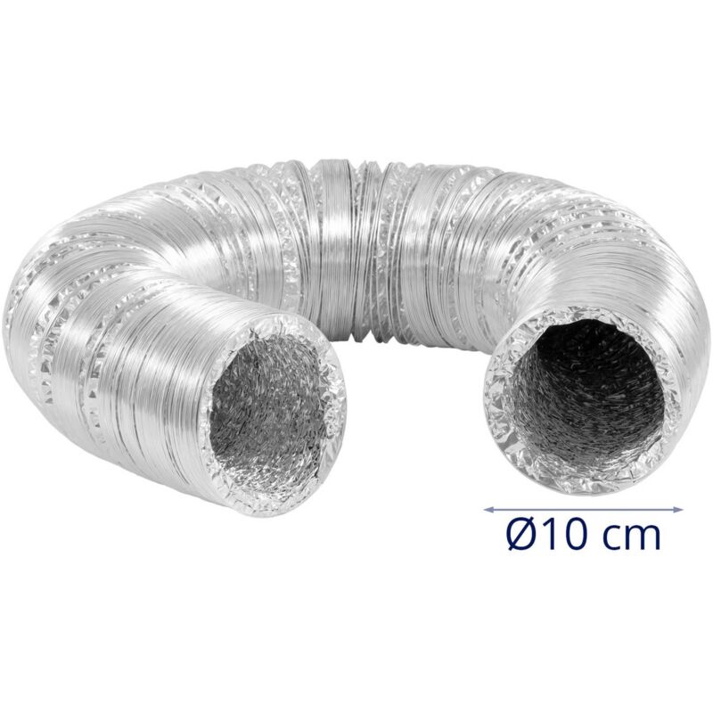 Ø 100mm - 1m PVC Lüftungsschlauch - Flexschlauch - Abluftschlauch für  Trockner, Klimaanlage, Abzugshaube - Flexibel Schlauch