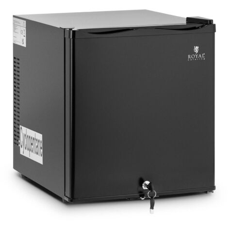 PKM Retro Mini Kühlschrank 46 Liter Schwarz Kühlbox