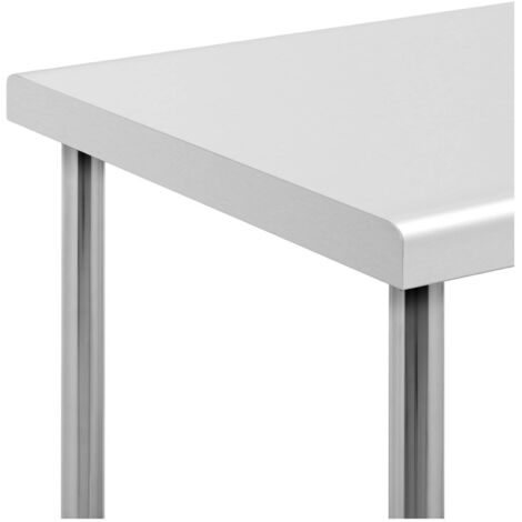Edelstahl Gastro Tisch Arbeitstisch Küchentisch 120x60cm 2 Arbeitsplatten 110 Kg 