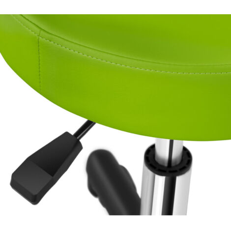 Tabouret De Bureau Avec Dossier PHYSA MUNICH Cappuccino - Siège Ergonomique à Roulettes Pour Coiffeur Et Atelier, 150kg