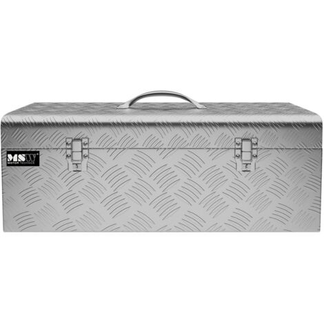 Alubox Riffelblech Alukiste Truckbox Werkzeugbox Transportkiste Deichselbox 31L