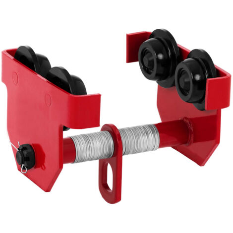 Steinberg Systems Rollfahrwerk SBS-GT-1000 – Laufkatze, 1.000 Kg Tragkraft, Flanschbereich 80-200 Mm, Sicherheitsfaktor 1,25 – Für Industrie, Werft, Recyclinghof & Werkstatt