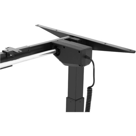 Höhenverstellbarer Schreibtisch Gestell Hubsäulentisch elektrisch schwarz 80 kg