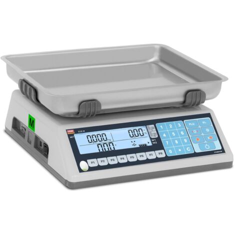 Kontrollwaage LCD Profi Ladenwaage Preiswaage 30Kg 1G Marktwaage Tischwaage