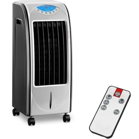 TroniTechnik® TT-LK06 Luftkühler 5in1 Ventilator mit Wasserkühlung -  Aircooler mit Fernbedienung, Staubfilter, Timer, Oszillation, Kühlung,  Ventilation, Ionisator und Luftreiniger