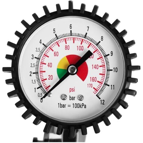 Reifenfüller Ausblaspistole Reifenfüllgerät Momentstecknippel Manometer  4-6bar