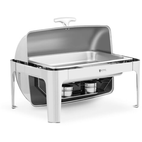 6 Brennpaste GN1/1-65mm Chafing Dish Edelstahl Speisenwärmer Warmhaltebehälter 