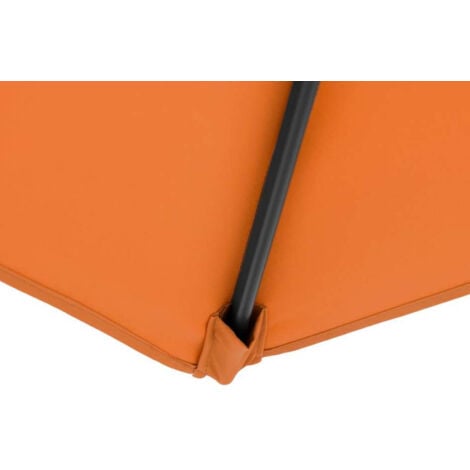 Doppler Pendelschirm 320x240cm Hellgrau - Kurbelschirm Mit UV-Schutz 50+