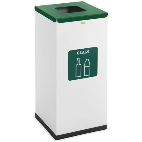 Mülleimer Abfalleimer Küche Mülltrenner Deckel Bio Label 60 Liter Recycling