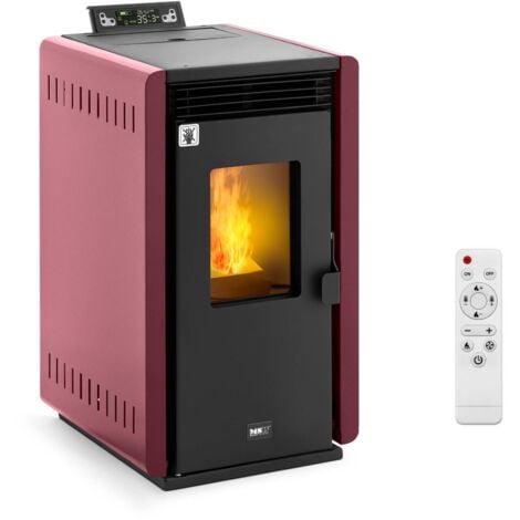 Pelletofen Pelletkamin  50 - 150 m³ bis 35 °C / 20 h 6 kW 5 Stufen Timer