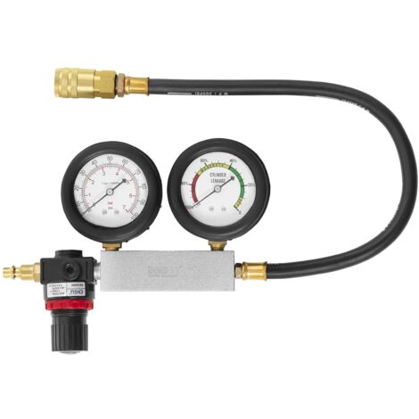 Benzin Kompressionstester Kompressionsmessgerät Doppelmanometer 0