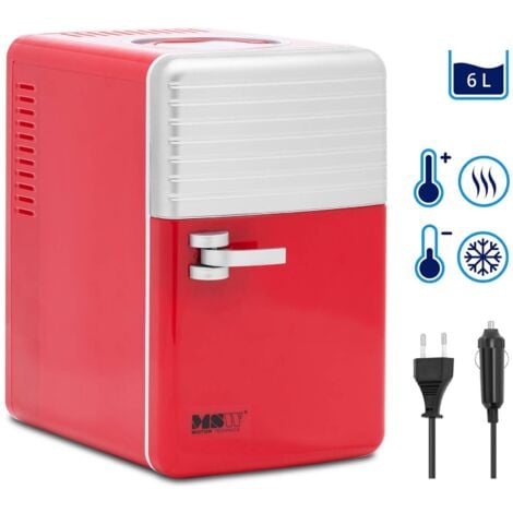 Mini-Kühlschrank + Warmhaltefunktion Tischkühlschrank 12V/220-240V 5 - 55°C  6L