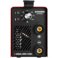 STAMOS Elektroden Schweißgerät IGBT Inverter MMA E-Hand 200 A Hot Start 230 V 