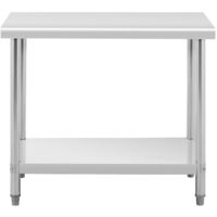 Arbeitstisch Aus Edelstahl 100X60X85cm Gastro Küchentisch Tisch Edelstahltisch 