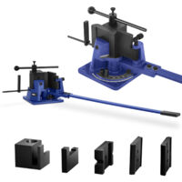 OUKANING Biegemaschine Für Metall - 120° Biegewinkel, Mit 5 Matrizen & Hebel