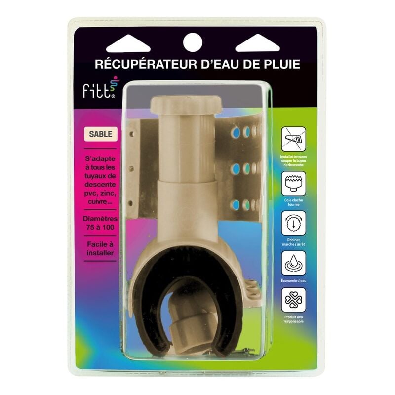 Collecteur récupérateur d'eau de pluie ø 80mm Werkapro