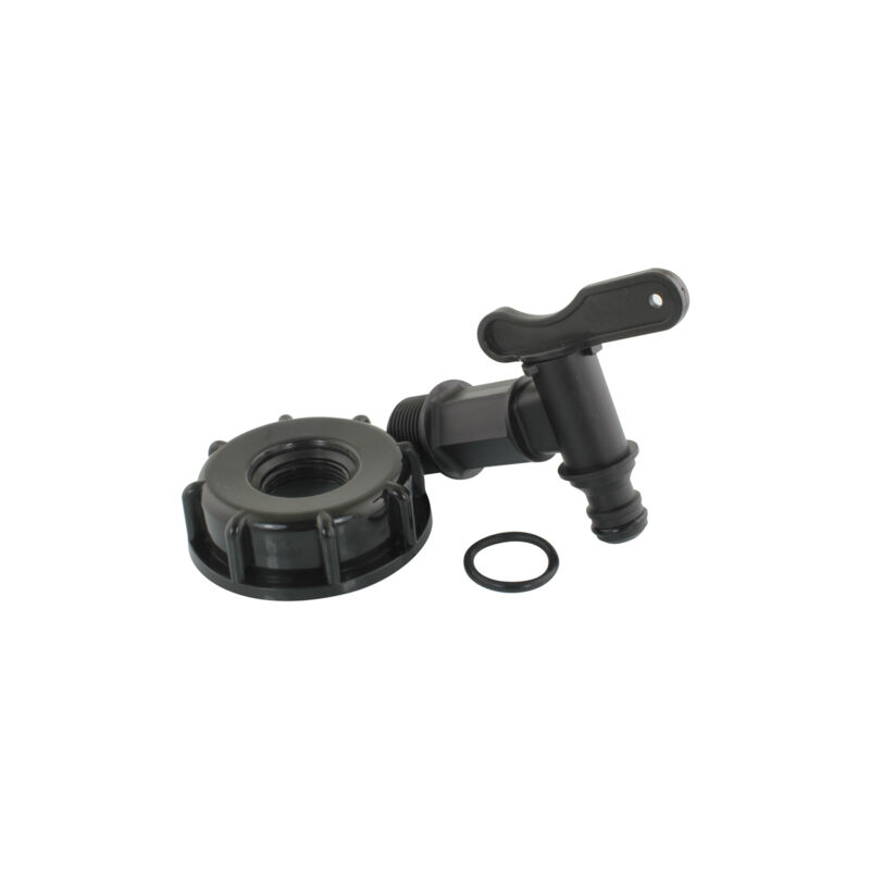 Robinet D'écoulement Pour Cuve IBC - Filetage S60x6 - Raccord 27mm - Pour Récupérateur Eau De Pluie
