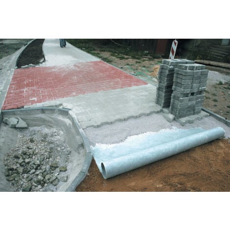 Feutre géotextile 110g/m² 1x50m - Fitt - Blanc - PET