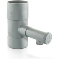 Fitt – Collecteur récupérateur d'eau de pluie Ø80 – Raccord fileté pour tuyau PVC – Installation par découpe – Recyclage de l'eau