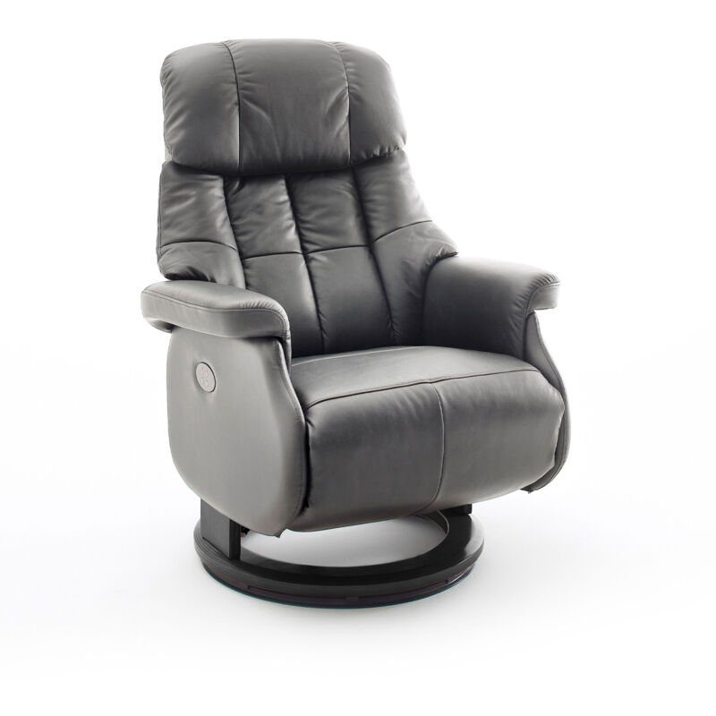 Fauteuil Relaxation Cuir Noir Roche Bobois - Avec Têtière - Contemporain