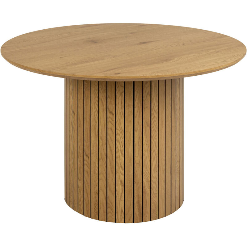 Lailang 110cm Table à Manger Ronde Pour 4 Personnes, Moderne