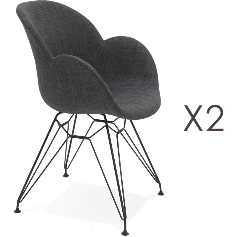 Lot De Deux Fauteuils D'occasion - Multicolore - Dimensions 80x53cm