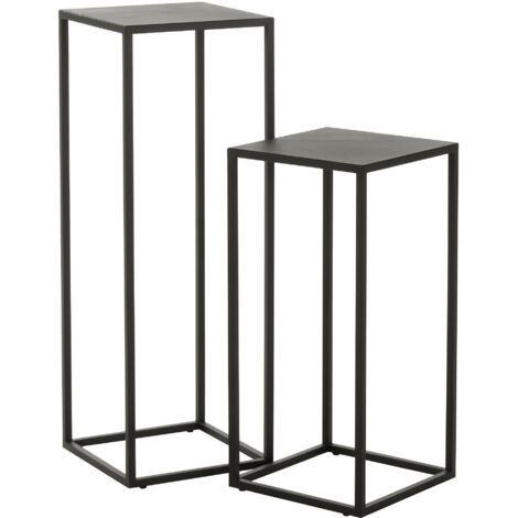Lot de 2 sellettes 30 et 25 cm en métal - KOLSEN (1/4)