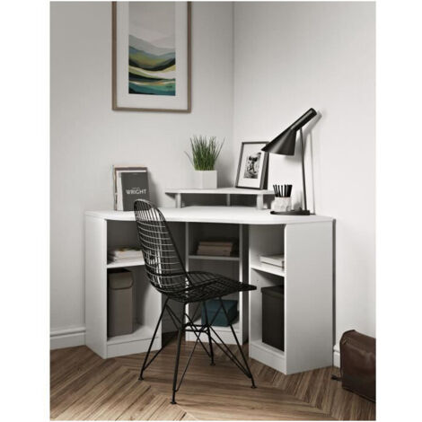 Bureau d'angle 94x94x82 cm blanc - LOCA