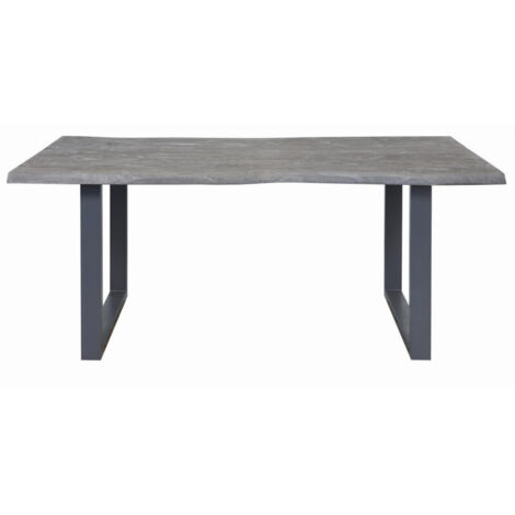 Table à manger 200 cm en acacia gris - CORVO (1/5)
