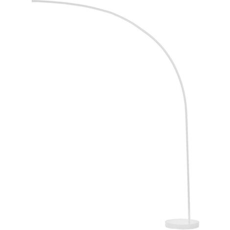 Lampadaire arc 147x40x185 cm en métal blanc (1/3)