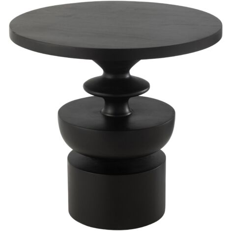 Table Basse Ronde Askeron Paris Prix - 80cm - Noir - Design Moderne (Neuf)