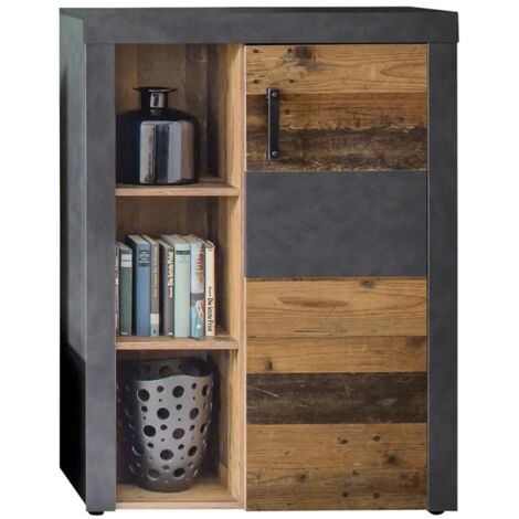 Meuble de rangement 1 porte 3 niches - LINDA (1/5)