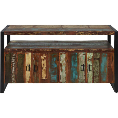 Buffet 4 portes 175 cm en bois recyclé - WINSEN (1/5)