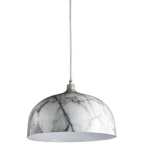 Suspension effet marbré - Olla - D 30 x H 128,5 cm - Gris - Livraison gratuite (1/4)
