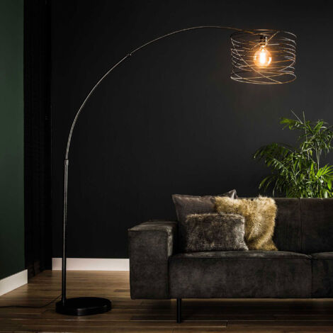 Lampadaire avec abat-jour spirale 45x192 cm en métal - AMP