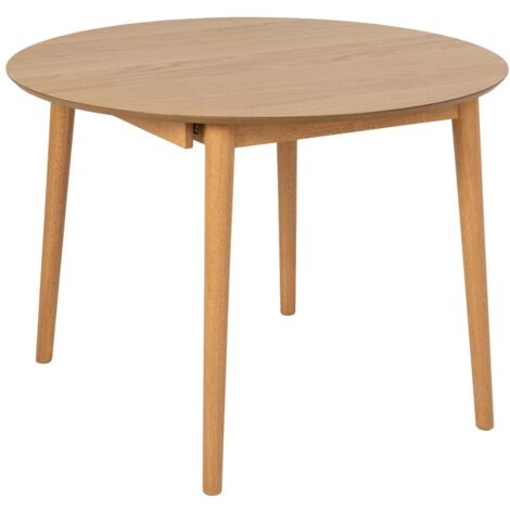 Table à manger extensible 115x115/154x75 cm décor chêne (1/5)