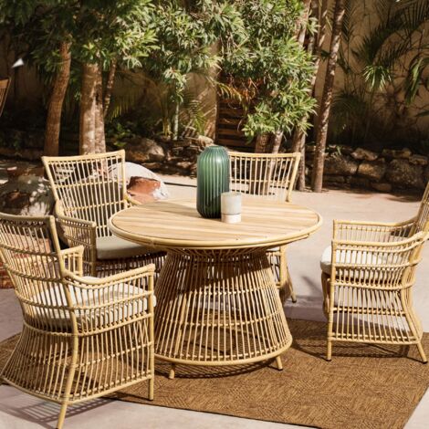 Table Jardin Ronde Duramax Table Ronde De Jardin En Plastique Robuste 85 Cm Avec Support Table A Manger Ronde