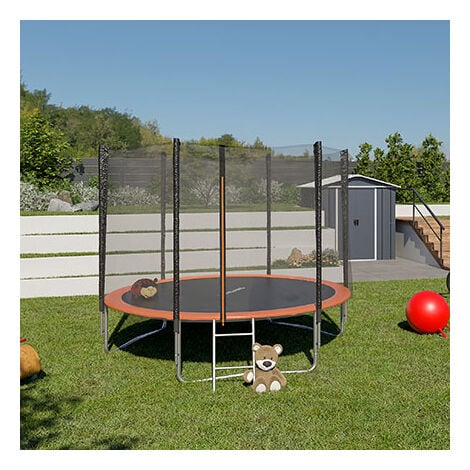 Trampoline rond diamètre 3,05 m avec echelle et filet