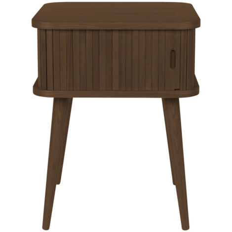 Chevet 1 porte 45x45x59 cm décor noyer - BARBIER (1/5)