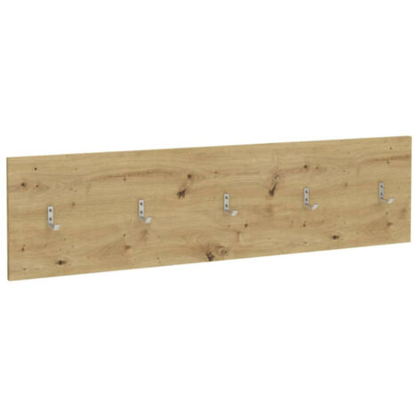 Portemanteau mural 108,9x1,5x28,1 cm Chêne artisanal FMD (1/4)