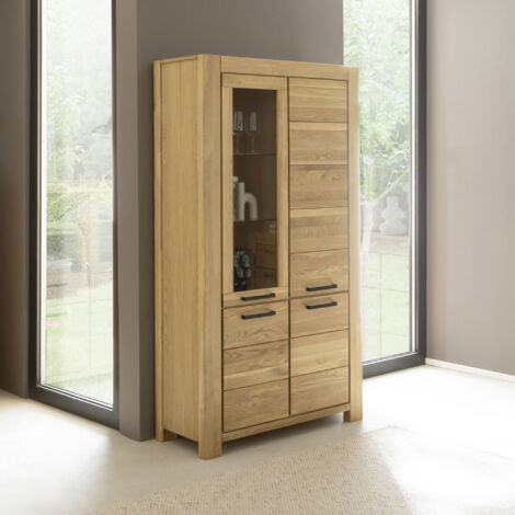 Bloc-porte bois Chêne vitré Bela chêne H.204 x l.83 cm, poussant droit