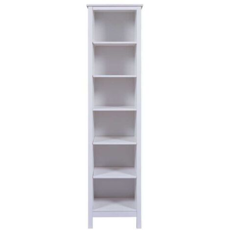 Bibliothèque 6 niches 50x39,5x197 cm en pin blanc - CHILOM (1/5)
