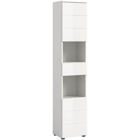 Colonne de salle de bain 38x34x190 cm blanc brillant - VARKA (1/5)