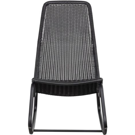 Chaise 51x95x97 cm en résine et métal noir (1/5)