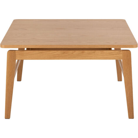Table basse carrée 80x80x45cm effet chêne - HOKAÏ (1/5)