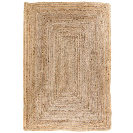 Tapis 120x180 cm en jute naturelle tressée - FLORA