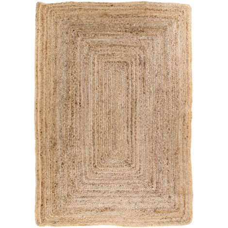 Tapis 180x240 cm en jute naturelle tressée - FLORA